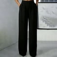 thumbnail image 5 of Straight Leg Dress Pants Women Casual Work Trousers Office Slacks for Women, 5 of 7
