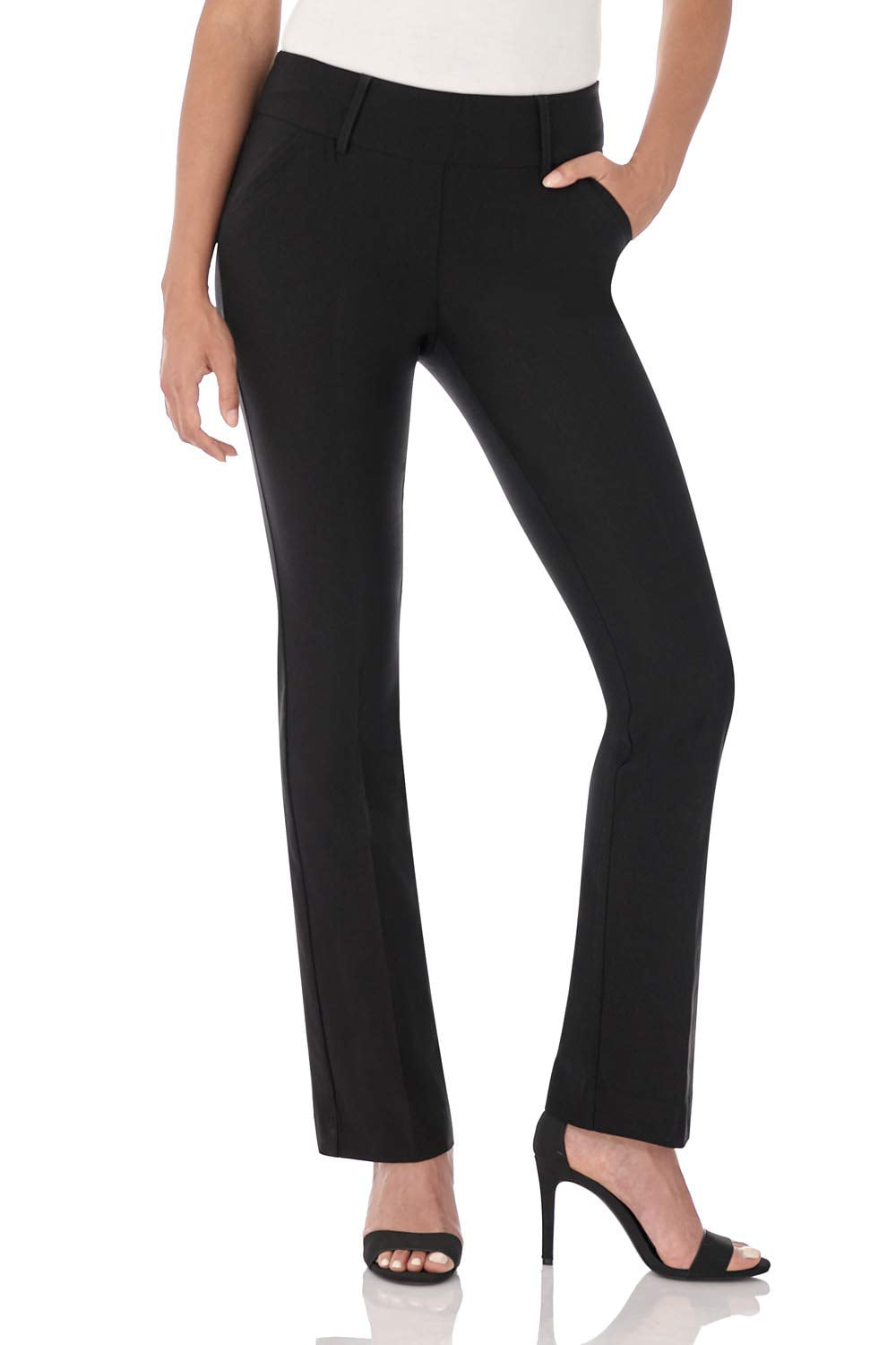 Rekucci - Womens Dress Pants Bootcut Leg Comfort Stretch 18 - Walmart ...
