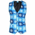 thumbnail image 5 of WXLWZYWL Men's Christmas Suit 3 Piece Slim Fit Suit Set Xmas Holiday Party Tuxedo Suits Blazer Jacket Vests Pants Men Suit Set, 5 of 5