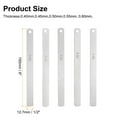 thumbnail image 2 of Uxcell 5 Pack Metric Steel Feeler Gauge, 0.4mm-0.6mm Thickness Filler Gauge,Valves, Guitar Gauge Gage Measuring Tool, 2 of 7