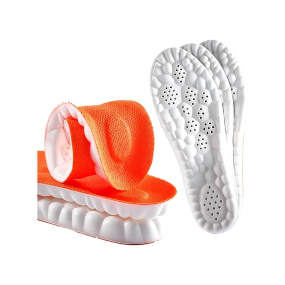 Shoe Inserts & Insoles Orange Cloud Cushion Inserts for Men Women Arch Support Plantar Fasciitis for Walking Standing All Day