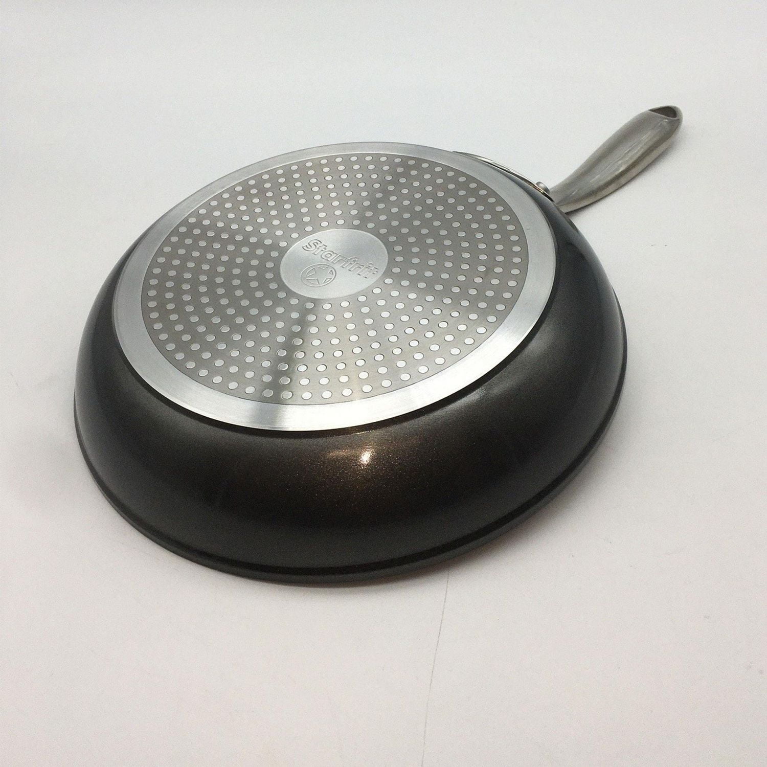 Starfrit The Rock PRO 10" Non-Stick Fry Pan, Induction Compatible, Forged Aluminum Base, Scratch Resistant, Oven Safe, PFOA Free, Stainless Steel Handle