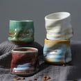 thumbnail image 4 of pitrice Handmade Ceramic Coffee Cup Espressos Cup Unique Home Office And Parties Coffee Espressos Men Women Home Office Yellow, 4 of 6