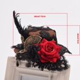 thumbnail image 4 of BLESSUME Women Victorian Punk Mini Bowler Hat Hair Clip Party Hat Dancing Cocktail Head Clip, 4 of 4