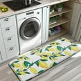 thumbnail image 3 of Yellow Lemon Fruit Branches White Pattern Kitchen Rug Mat,Kitchen Runner Rugs Non Skid Washable,Decorative Kitchen Floor Mats for Kitchen,Sink,Laundry,17"x47.2", 3 of 7