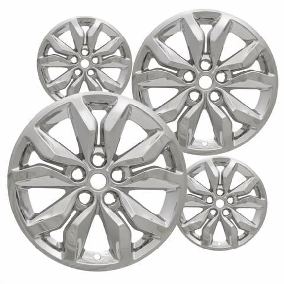 18 inch Chrome ABS Wheel Skins Set Compatible with 2016-2020 Chevrolet Impala, 2018-2024 Chevrolet Equinox Premier, LT, LS, L & Impostors for 5712 Wheel Series