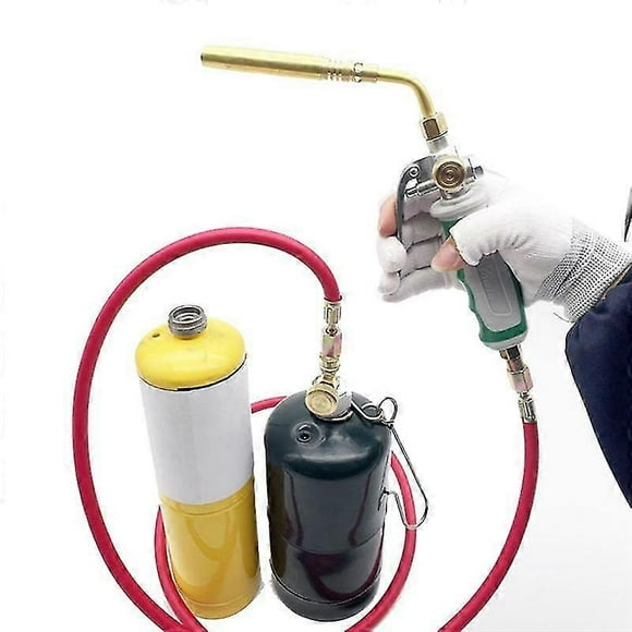 Professional Dual Switch Torch Brazing Torch of Propane Gas 1.6M Hose Ignition Gas Flame Soldering