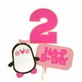 thumbnail image 2 of ZYLER- Girl Penguin Birthday Party Cake Toppers Centerpiece Sticks Decorations With Age, 2 of 3