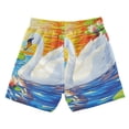 thumbnail image 2 of Swan in Sunset Reflection Boys Swim Trunks Quick Dry Boy Swim Shorts for 3-14 Years, 2 of 8
