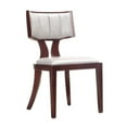 thumbnail image 3 of Manhattan Comfort Pulitze 18.1" Faux Leather Dining Chair in Silver (Set of 2), 3 of 6