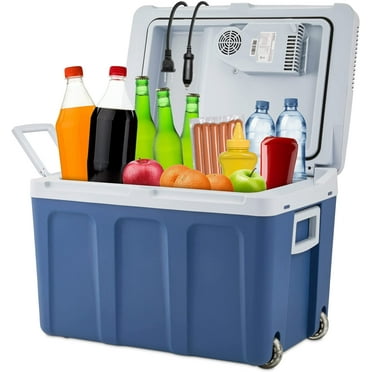 Ivation Electric Portable Cooler & Warmer, 45L Capacity with Wheels & Handle, Ideal for Travels