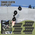 thumbnail image 1 of high quality Shade Cloth Clips, 20Pcs Shade Cloth Plastic Clips Greenhouse Shade Cloth Fix Clamp, Windproof Awning Clamp Grip Tarp Clips, 1 of 5