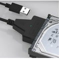 thumbnail image 3 of Tianle USB to SATA Cable,USB 3.0 to SATA 22 Pin 2.5 Inch Hard Drive Adapter, USB External Converter Cable for 2.5" SSD/HDD Hard Drive Disks With Power Port (Single USB), 3 of 5