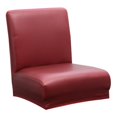 thumbnail image 2 of AMLESO Elastic Solid Stool Short Back Dining Chair Slipcover Modern Removable Anti-dirty Kitchen Seat Stretch Chair Cover red, 2 of 8