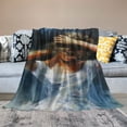 thumbnail image 2 of Fenyluxe Woman in White Dress Soft Cozy Printed Blanket & Throw for All Seasons Lightweight Blanket 40x50in, 2 of 6