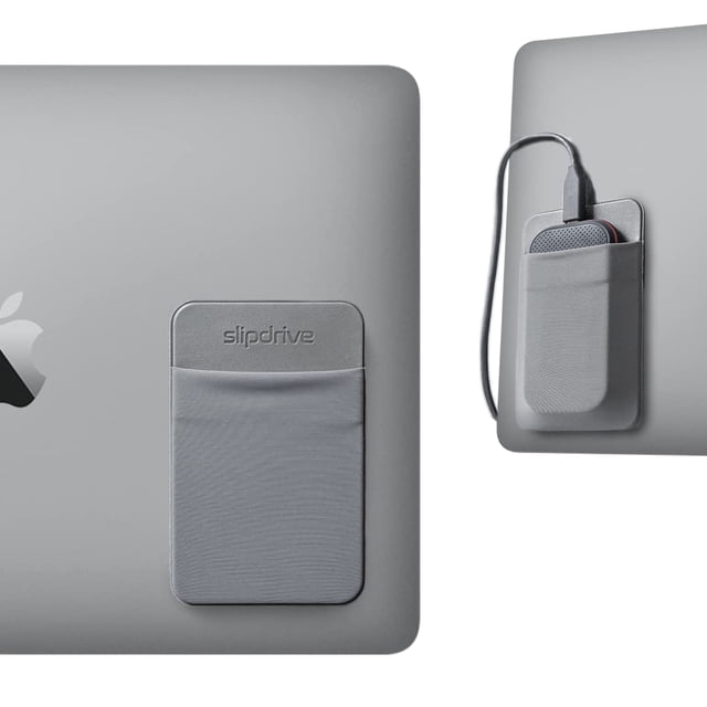 Funda de disco duro Slipdrive para portátil SSD de 5 x 3,2 pulgadas, color gris