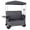 Gray + Steel, variant on Collapsible Wagon with Canopy, 3-in-1 Folding Cart Converts to Bench with Rear Table, 500lbs Capacity for Camping Beach Garden