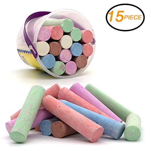 Emraw Chalk Dustless Chalk NonToxic Jumbo Color Chalkboard Chalk