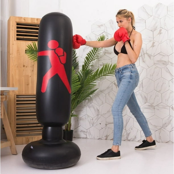 Free Standing Boxing Punch Bag Kick Heavy Duty Filled MMA Martial Art Home  1.6M 