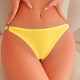 thumbnail image 5 of Blmnix Bikini Panties for Women Underwear Breathable Soft Yellow Panties, 5 of 8