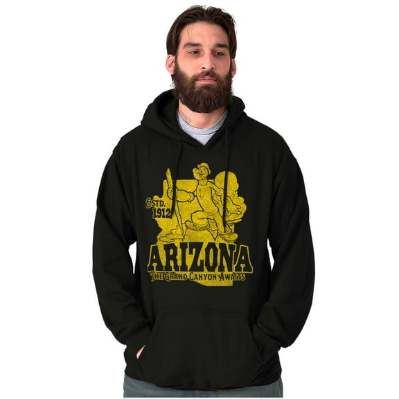 Popeye Arizona State AZ Cartoon Hoodie Sweatshirt Women Men Brisco Brands S