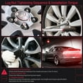 thumbnail image 3 of 14mmx1.5 Wheel Lug Nuts,24pcs Black M14x1.5 Lug Nuts Closed End Cone Seat Bulge Acorn Lug Nuts 3/4 inch 19mm Hex 1.4 inch 35mm Tall for Trailers Tire Wheel,Set of 24, 3 of 5
