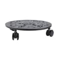 thumbnail image 1 of 12 Inches Large Metal Plant Stands with Wheels Round Planter Pot Mover Rollers Plant Stands, 1 of 5