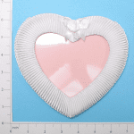Pleated Bow - Expo Int'l Bridal Pleated Satin Heart with Bow Frame