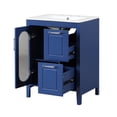 thumbnail image 4 of 24" Solid Wood Bathroom Vanity | Water - proof Ceramic Sink | Bathroom Daily Use, 4 of 5