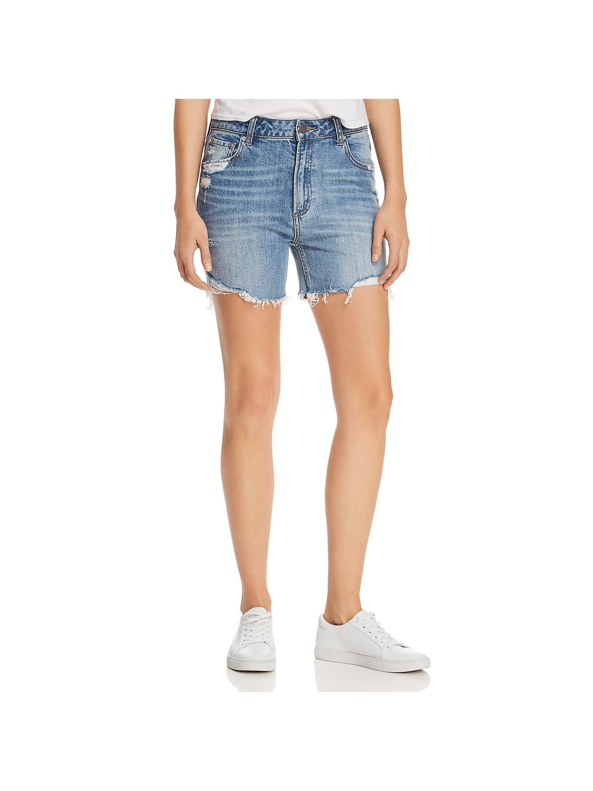 Paige Womens Frayed Hem Whisker Was 