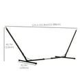 thumbnail image 3 of Outsunny Adjustable Hammock Stand, Black, 3 of 10