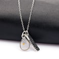 thumbnail image 7 of Uloveido Mustard Seed Teardrop Capsule Pendant Necklace Christian Scripture Matthew 17:20, Stainless Steel Faith Tear Drop Necklace for Y559 (Drop), 7 of 7