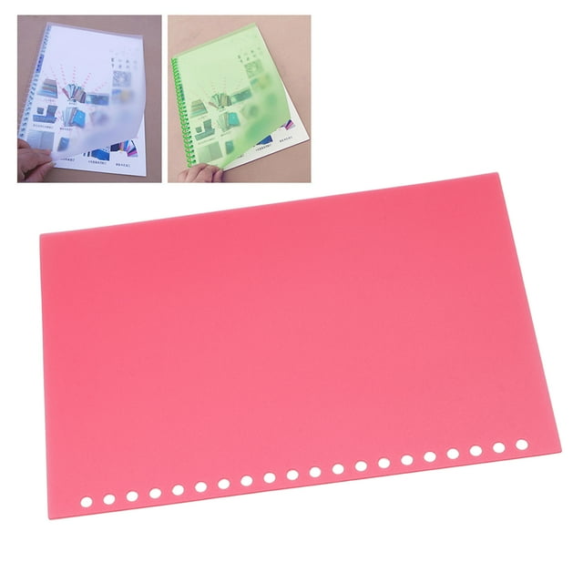 Paper Cover Clear Sheet Cover Binding Presentation Cover Binding Cover 50Pcs Sheet Protector Paper Binding Cover Matte A5 20 Holes PP Plastic For Presentation