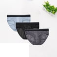 thumbnail image 2 of Paiwinds Men's Ice Silk Mesh Briefs 3-Pack, Breathable Mid Waist Summer Underwear, Made from Nylon and Spandex, Cool Comfort for Hot Weather, 2 of 7