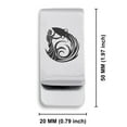 thumbnail image 2 of Stainless Steel Tribal Aquarius Zodiac (Water Bearer) Classic Slim Money Clip Credit Card Holder, 2 of 2