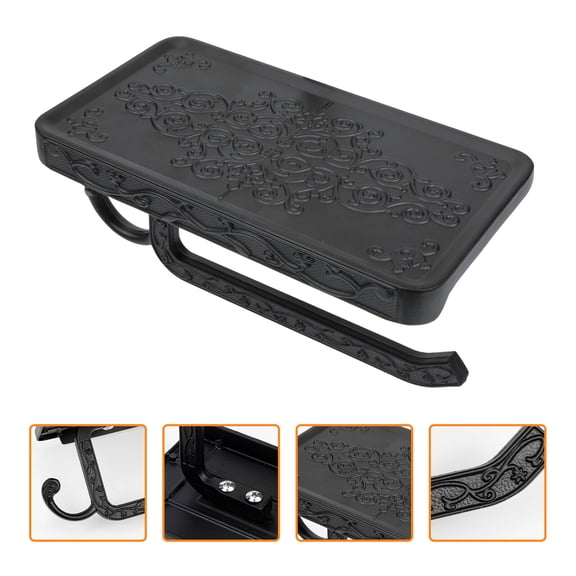 OUNONA Bathroom Roll Paper -Mounted Toilet Paper Holder Roll Paper Hanger