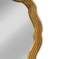 thumbnail image 2 of Radiance Goods Contemporary Maple Wood Finish Round Framed Wall Mirror 33" Width, 2 of 5