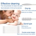 thumbnail image 3 of RAGUPEL Baby Cotton Swabs,Paper Sticks Cotton Buds for Baby Ear Nose Clean-200Pcs(Spiral and Pointed), 3 of 7