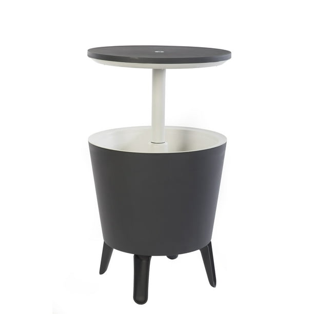 Mesa de Bar Exterior Keter Modern Cool Bar con Enfriador para Cerveza y Vino