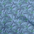 thumbnail image 1 of oneOone Cotton Flex Blue Fabric Tropical Craft Projects Decor Fabric Printed By The Yard 40 Inch Wide, 1 of 5