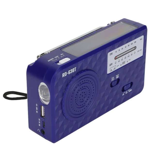 Radio à Manivelle avec Lampe de Poche, Rd‐638t Lampe de Poche à Manivelle Radio d'Urgence à Manivelle Conçue pour la Précision