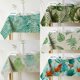 thumbnail image 3 of Mantel de estilo nórdico para el hogar cocina fiesta mantel Rectangular estampado de flores y hojas de plantas tropicales resistente al agua, 3 of 7