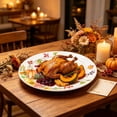 thumbnail image 5 of Gallickan 10pc 9 Inch Thanksgiving Paper Plates, Maple Leaf and Pumpkin Design, Disposable Fall Party Tableware, Sturdy Microwavable Dinner Plates for Holiday Feast, 5 of 6