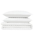 thumbnail image 6 of Brooklyn Loom Oversized Cotton Percale White King 3 Piece Quilt Set, Solid Color Themed, Oeko-TEX Certified Confidence, 6 of 9
