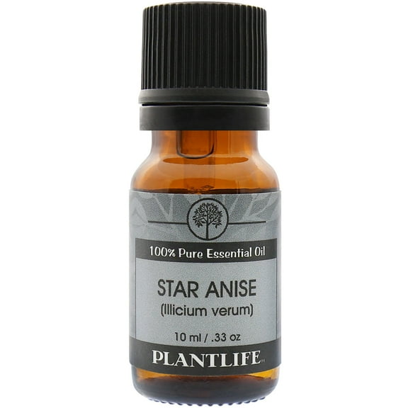 Plantlife Star Anise Aromatherapy Essential Oil - Straight From The Plant 100% Pure Therapeutic Grade - No Additives or Fillers - 10 ml