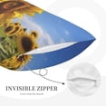 thumbnail image 3 of Daiia Sky Golden Sunflower Field A Bedding Waterproof Pillow Protector Zippered Queen – Bed Bug Proof Pillow Encasement-14"x20", 3 of 6
