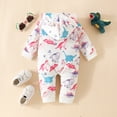 thumbnail image 3 of Okbabeha Baby Dinosaur Clothes Outfits Stuff Boy Girl Long Sleeve Hoodie Dinosaur Onesie Hooded Romper Zipper Jumpsuit Fall, 3 of 7