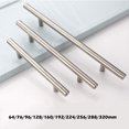 thumbnail image 3 of Gobrico Tiradores para gabinetes de barra en T, manijas para gabinetes de cocina de níquel cepillado, manijas para gabinetes de níquel satinado, centros de orificios de 12-3/5 pulgadas, paquete de 6, 3 of 5