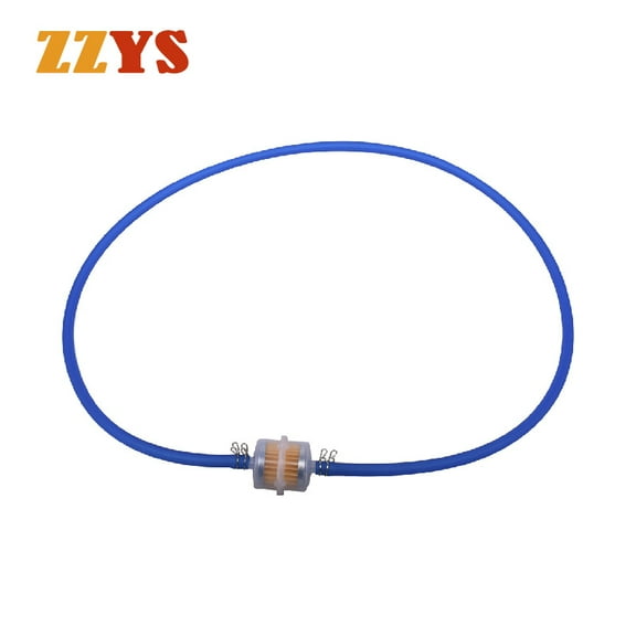 Dark Gray - Oil Filter & Tube & Hoses with Clip, 1/4" 6-7mm, For Motorcycle, Moped, Scooter, Dirt Bike, ATV, Go Kart, Gasoline, Gasoline, Liquid, Oil, Fuel