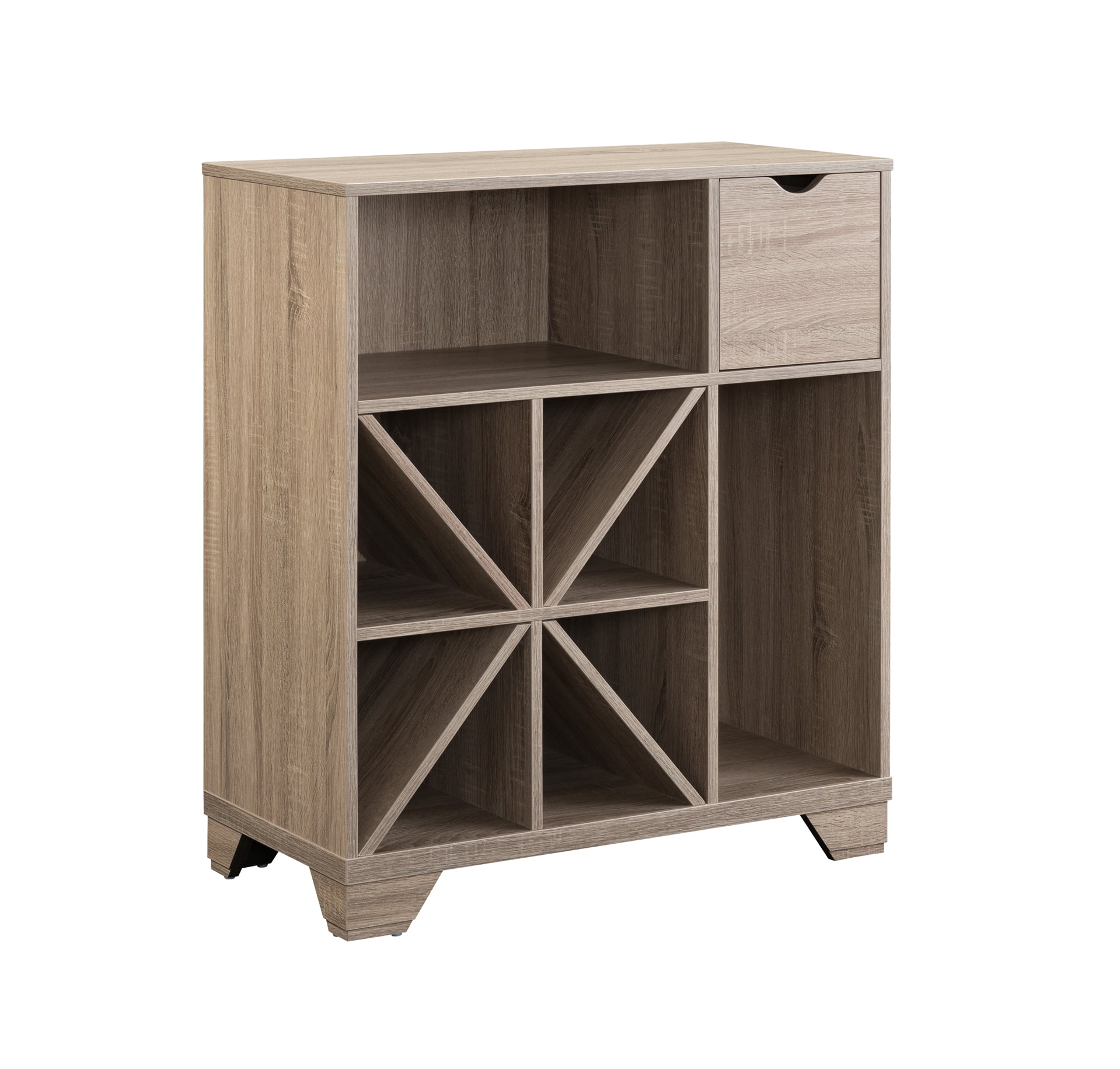 Furniture of America Lassen Modern Multi-Storage Buffet Server, Dark Taupe